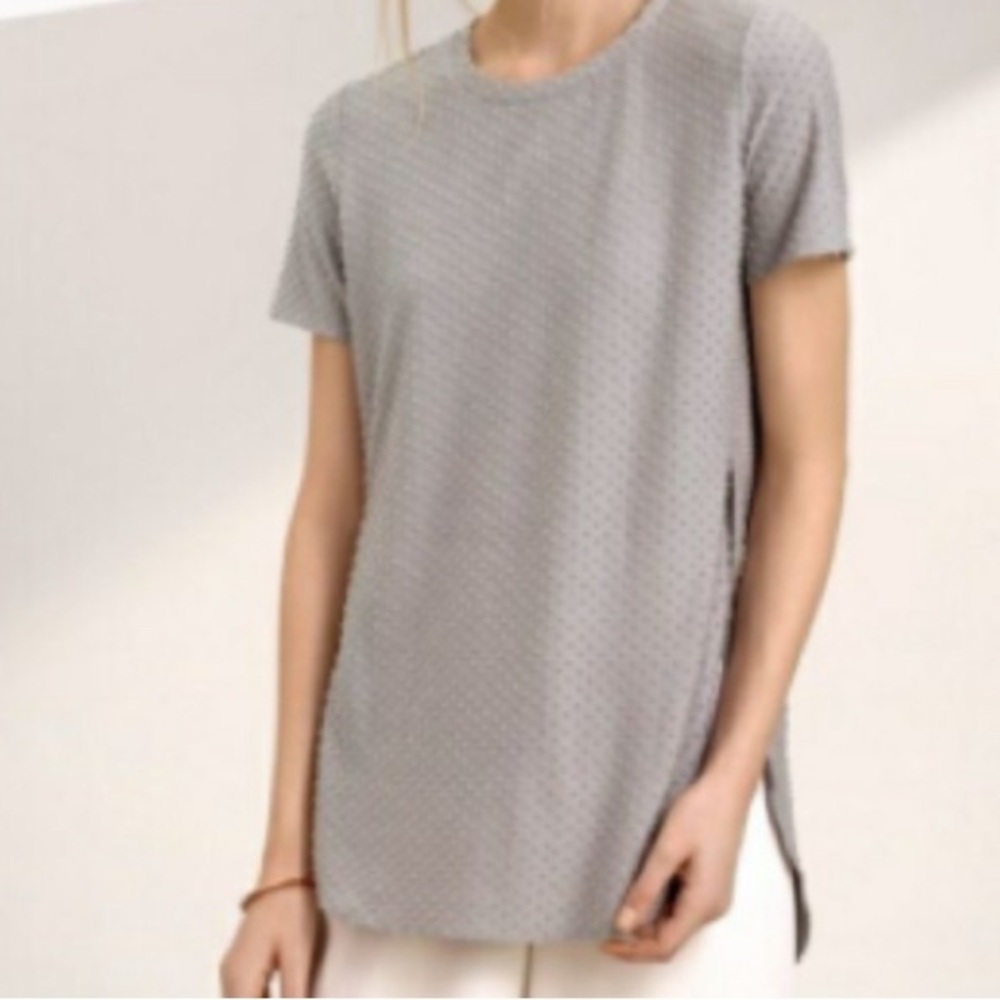 Gray Textured Women's Top